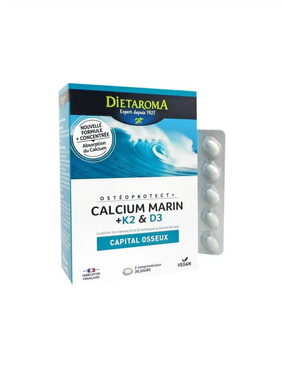 Calcium marinK2 D3 capital osseux B60 comp Dietaroma Maroc.webp