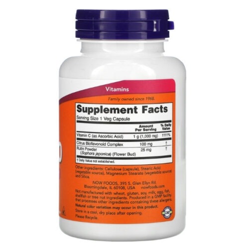 Now Foods – Vitamine C 1000, 100 capsules