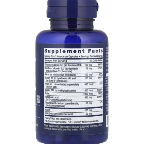 Life Extension, BioActive, Complexe complet de vitamines B, 60 capsules végétariennes