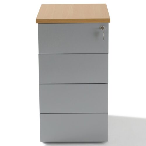 CAISSON HAUTEUR BUREAU METAL 4 TIROIRS